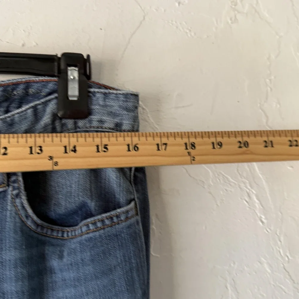 Eddie Bauer Jeans Y2k 12L Blue Bootcut Stretch Denim Five‎ Pocket Tall